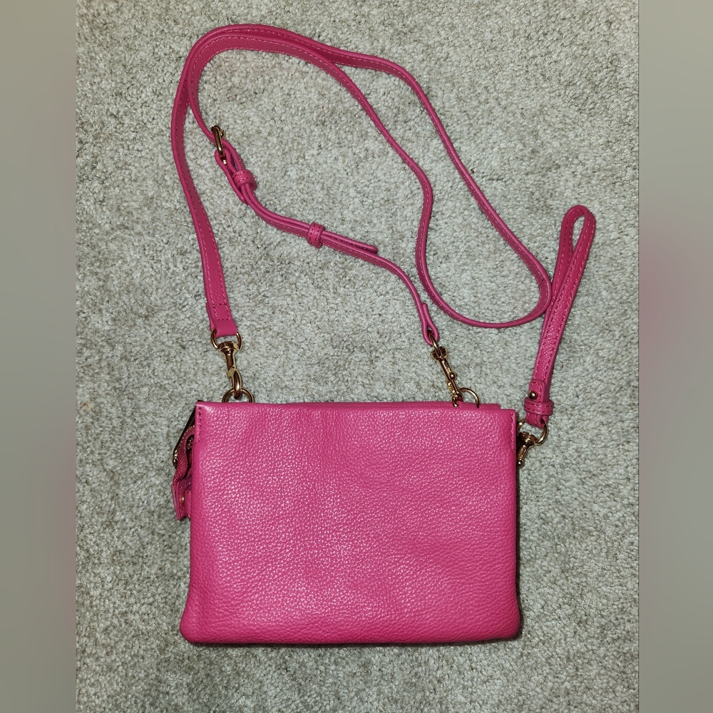 Vince Camuto Small Pink Leather Crossbody